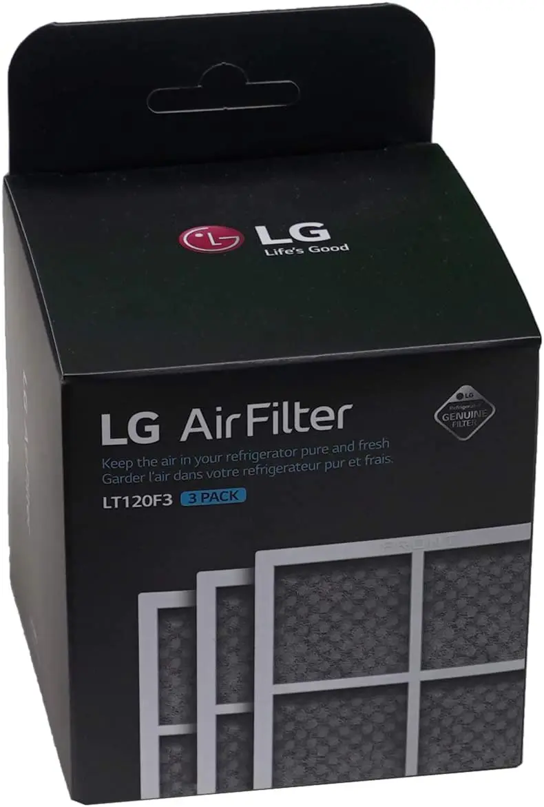 LG LT120F LT120F3 Refrigerator Air Filter, 3 Count