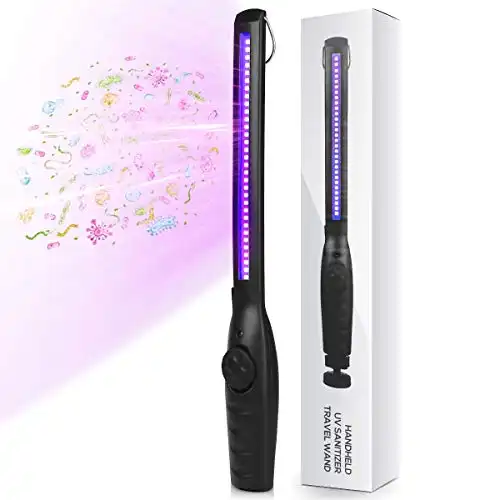 Portable UV Light Sanitizer Wand (Kills 99% of Germs Viruses & Bacteria)